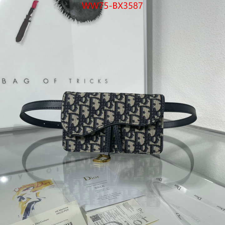 Dior Bags(4A)-Saddle- high quality customize ID: BX3587 $: 75USD,