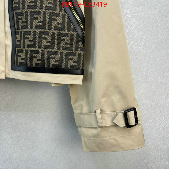 Clothing-Fendi sale outlet online ID: CX3419 $: 149USD