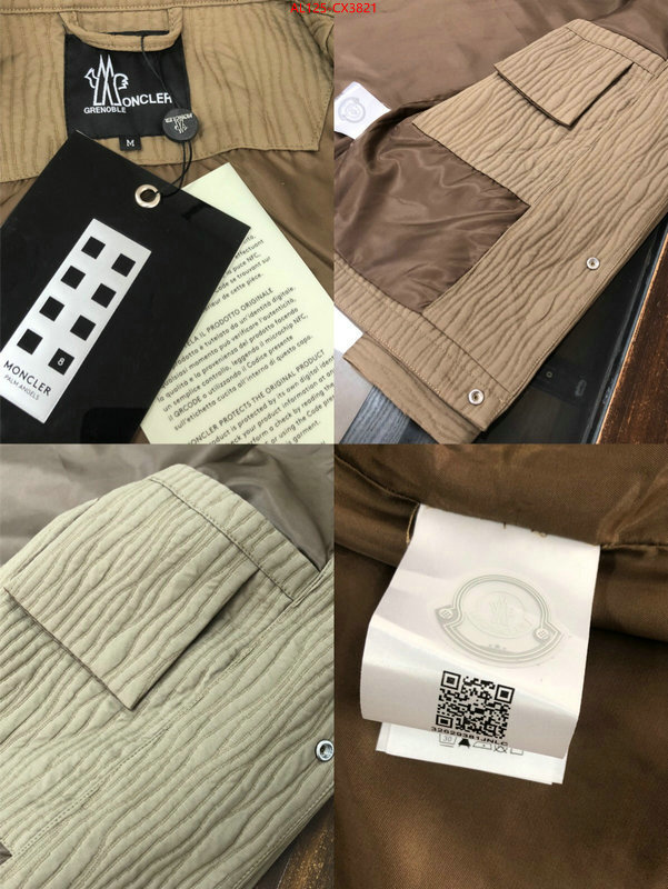 Clothing-Moncler designer 1:1 replica ID: CX3821 $: 125USD