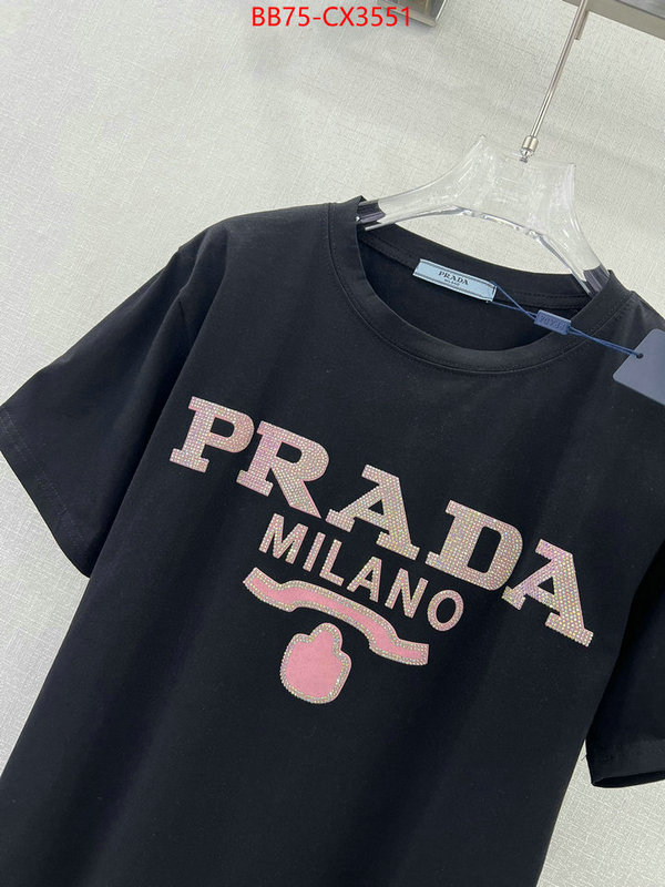 Clothing-Prada the most popular ID: CX3551 $: 75USD