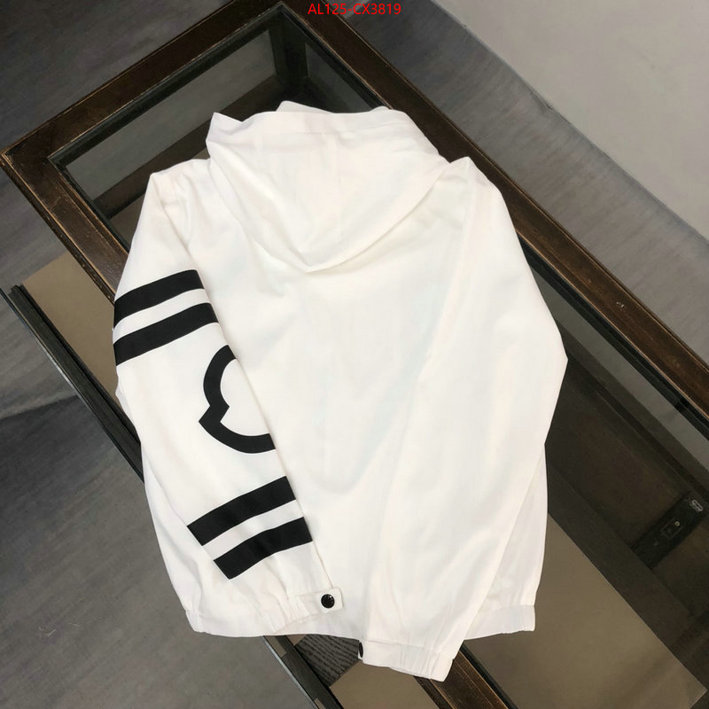 Clothing-Moncler online store ID: CX3819 $: 125USD