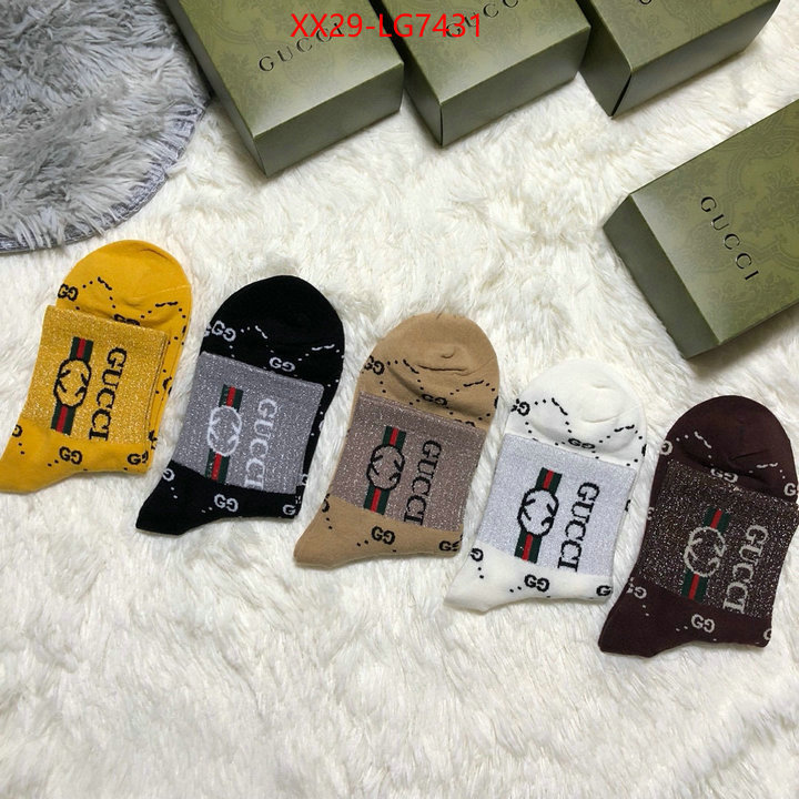 Sock-Gucci quality replica ID: LG7431 $: 29USD