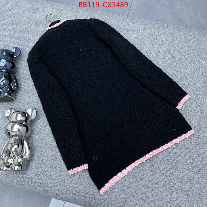 Clothing-Chanel top designer replica ID: CX3489 $: 119USD