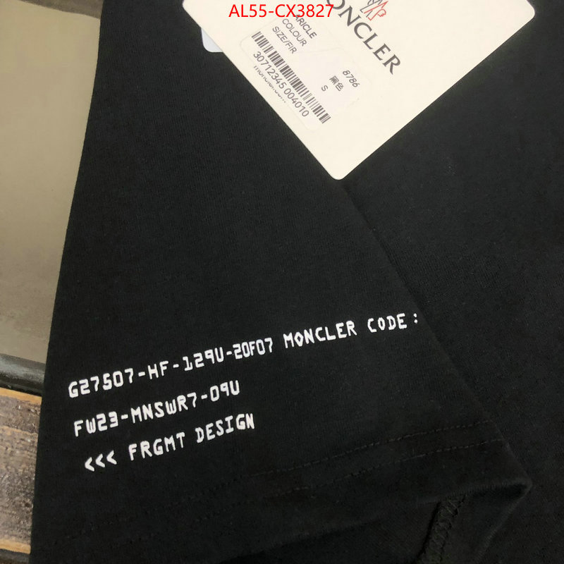 Clothing-Moncler buy high-quality fake ID: CX3827 $: 55USD