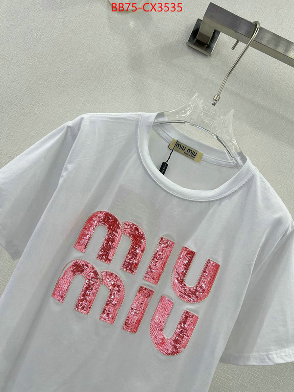 Clothing-MIU MIU is it ok to buy replica ID: CX3535 $: 75USD