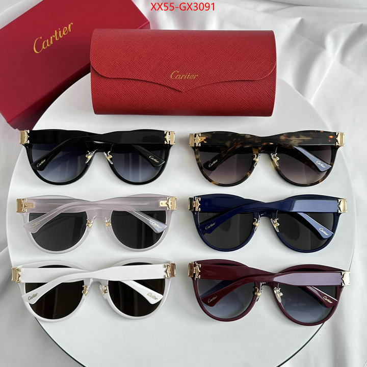Glasses-Cartier buy high-quality fake ID: GX3091 $: 55USD