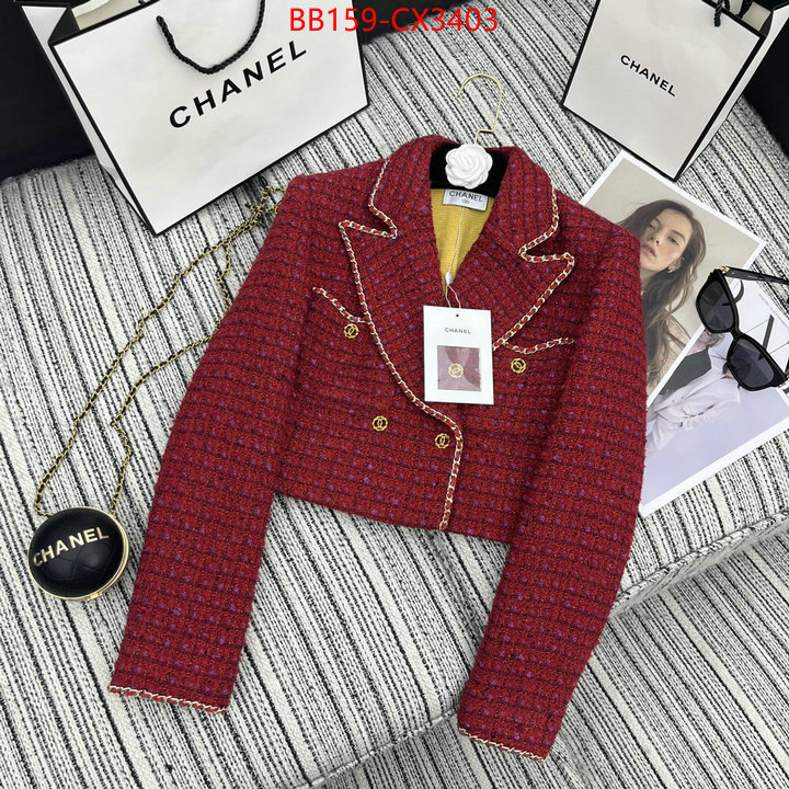 Clothing-Chanel shop ID: CX3403 $: 159USD