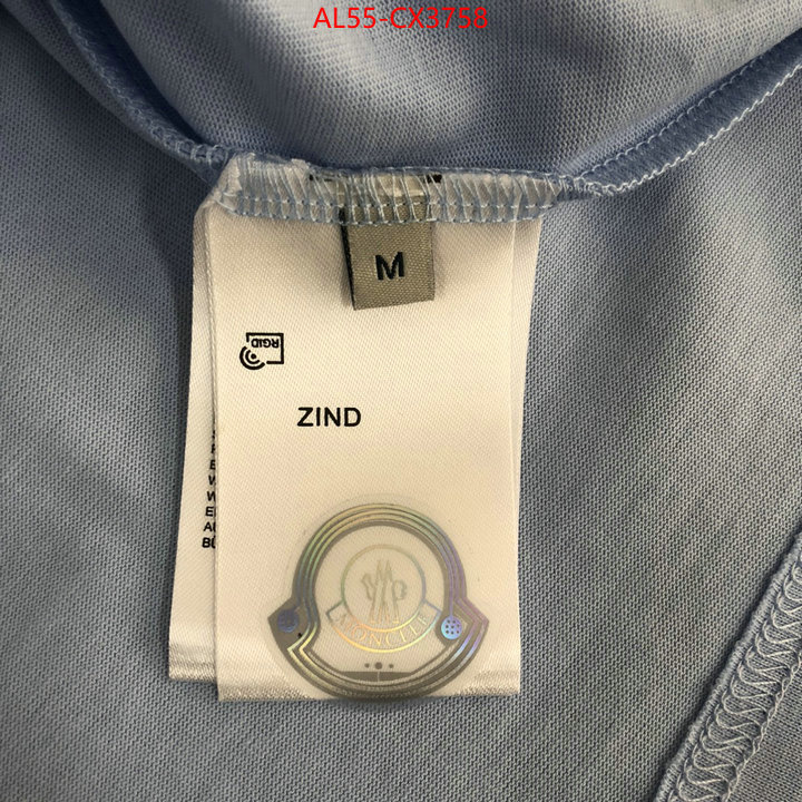 Clothing-Moncler aaaaa customize ID: CX3758 $: 55USD