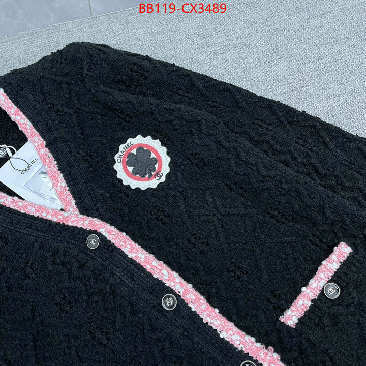 Clothing-Chanel top designer replica ID: CX3489 $: 119USD