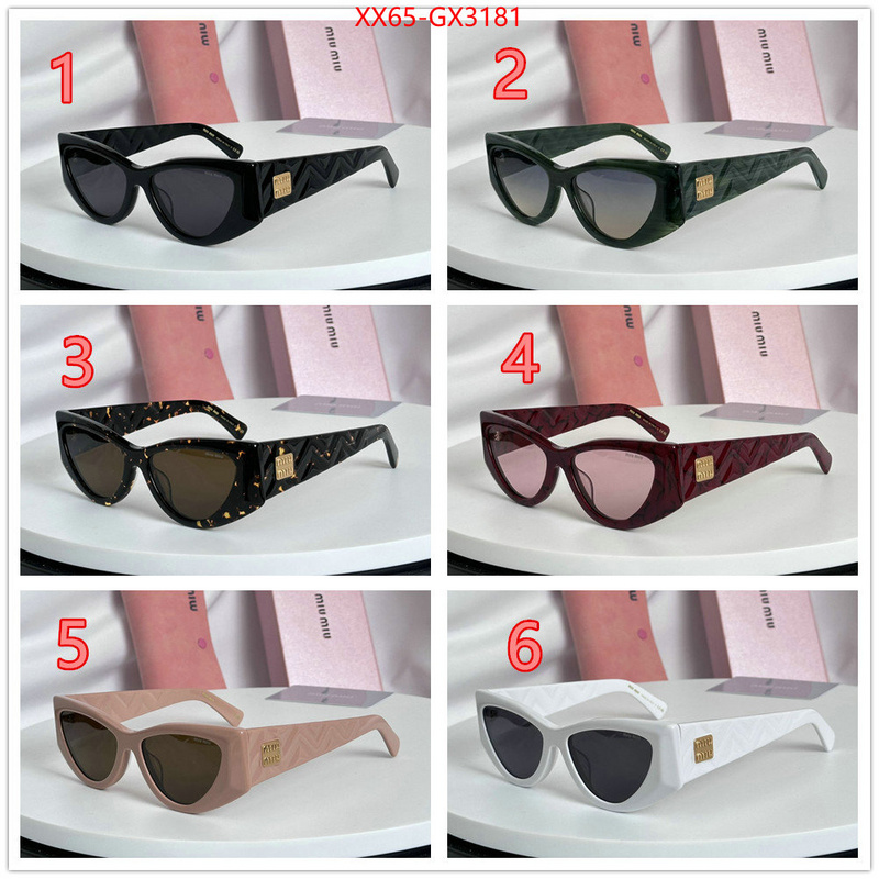 Glasses-Miu Miu buy first copy replica ID: GX3181 $: 65USD