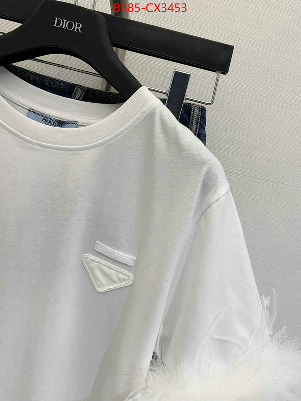 Clothing-Prada top quality designer replica ID: CX3453 $: 85USD