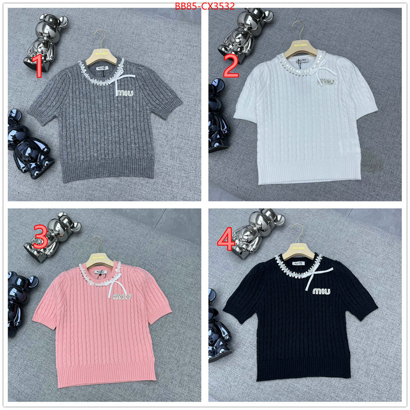 Clothing-MIU MIU replicas ID: CX3532 $: 85USD