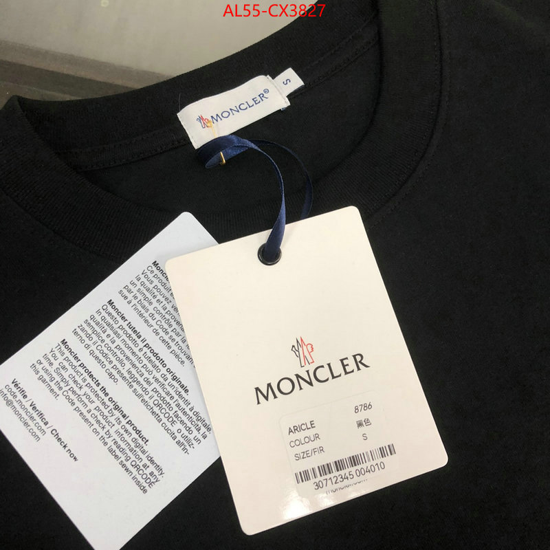 Clothing-Moncler buy high-quality fake ID: CX3827 $: 55USD