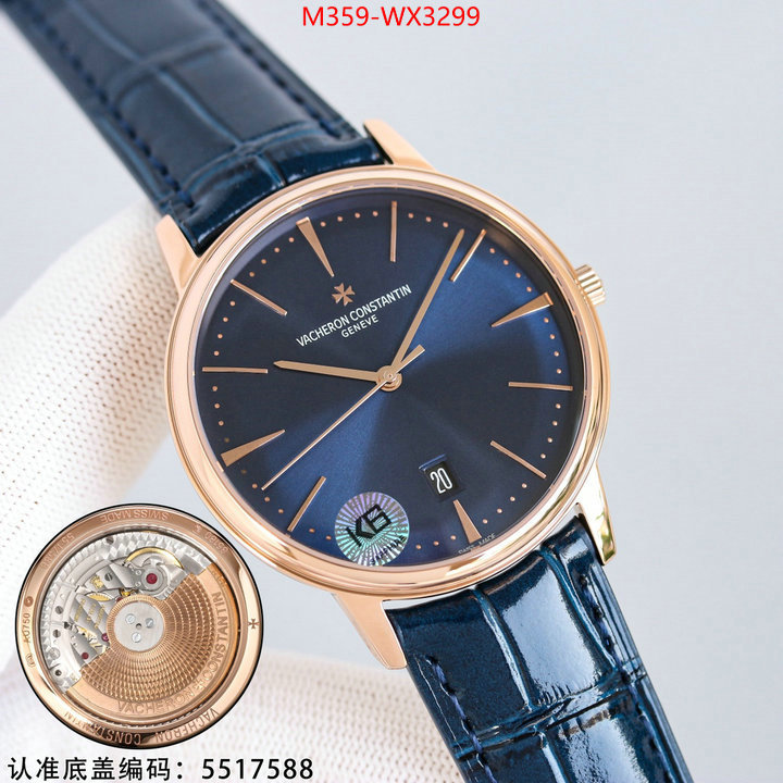 Watch(TOP)-Vacheron Constantin high quality replica designer ID: WX3299 $: 359USD