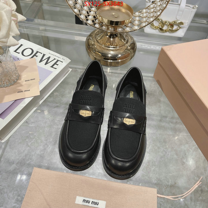 Women Shoes-Miu Miu designer fashion replica ID: SX3643 $: 125USD