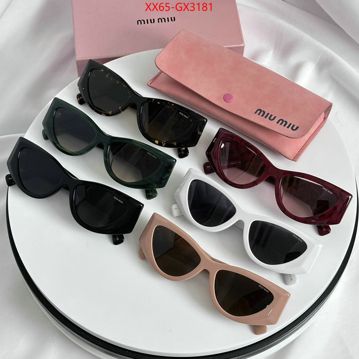 Glasses-Miu Miu buy first copy replica ID: GX3181 $: 65USD