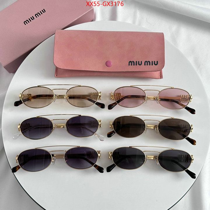 Glasses-Miu Miu what is aaaaa quality ID: GX3176 $: 55USD