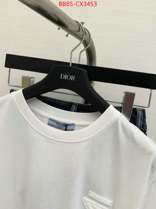 Clothing-Prada top quality designer replica ID: CX3453 $: 85USD