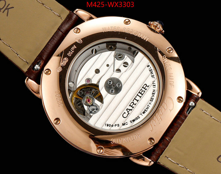 Watch(TOP)-Cartier wholesale replica shop ID: WX3303 $: 425USD