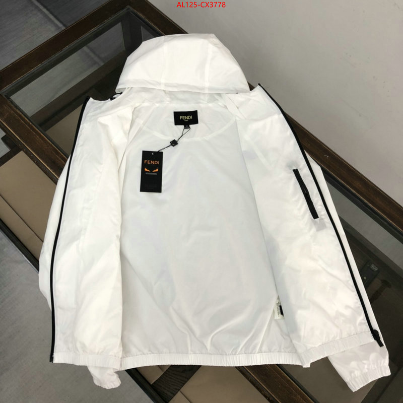 Clothing-Fendi fake designer ID: CX3778 $: 125USD