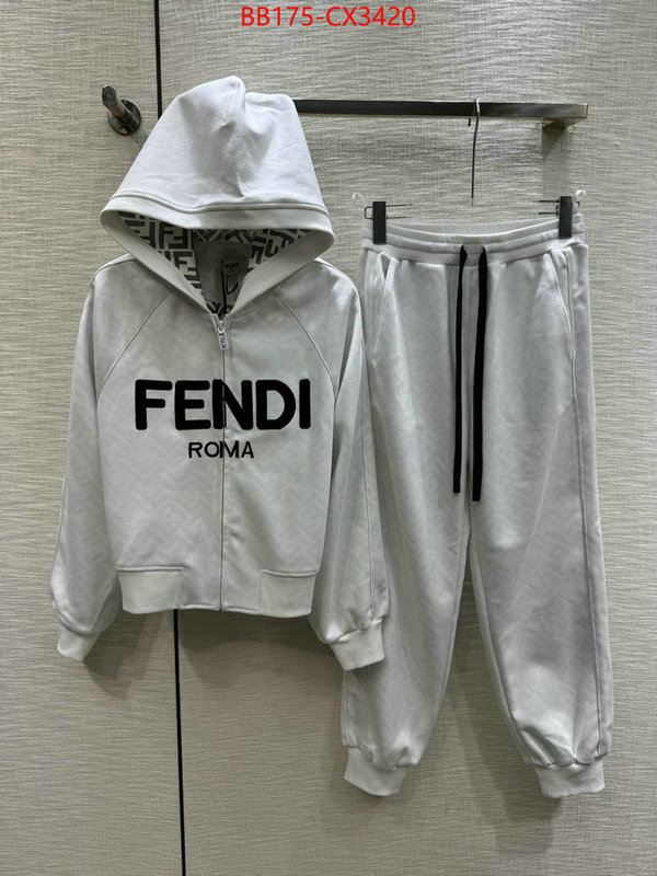 Clothing-Fendi what is a counter quality ID: CX3420 $: 175USD