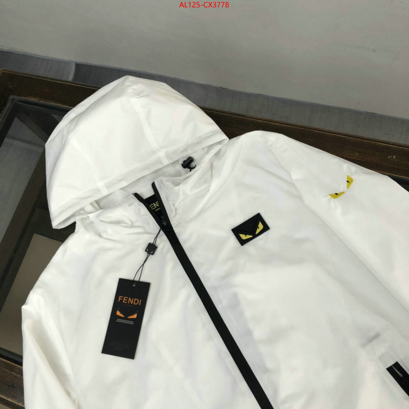 Clothing-Fendi fake designer ID: CX3778 $: 125USD