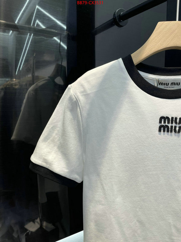 Clothing-MIU MIU aaaaa replica designer ID: CX3531 $: 79USD