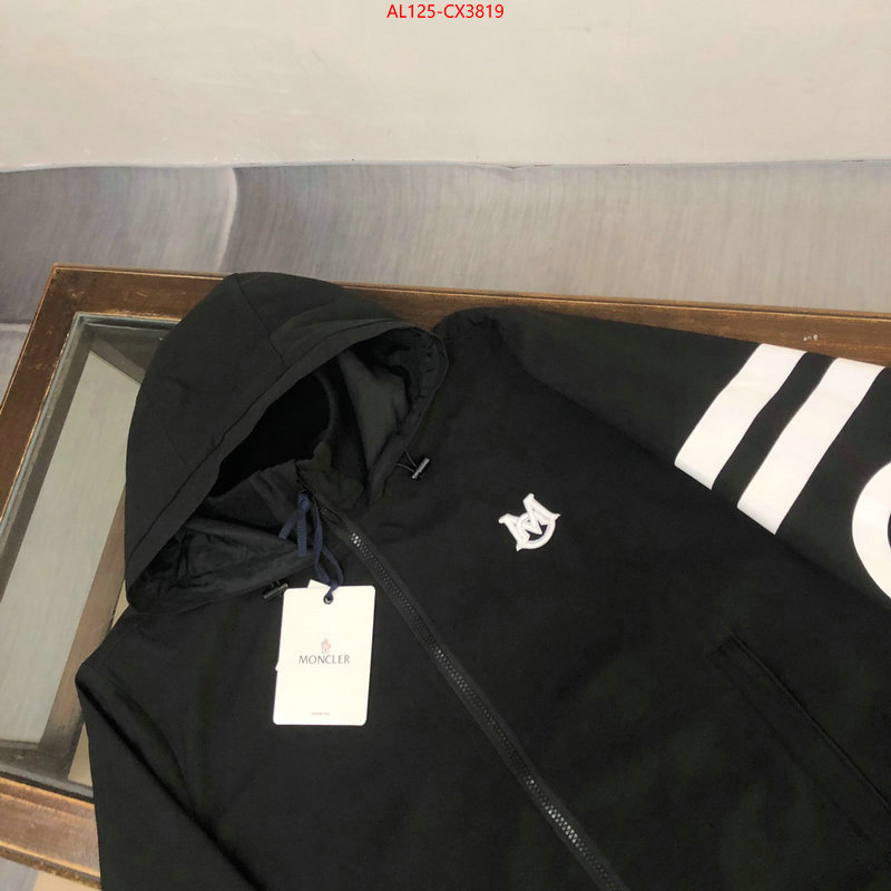 Clothing-Moncler online store ID: CX3819 $: 125USD