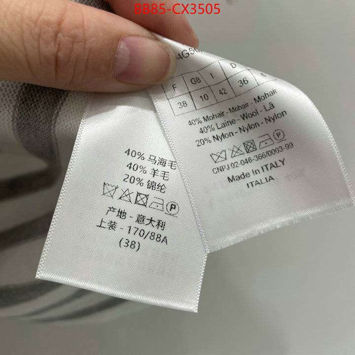 Clothing-Dior knockoff highest quality ID: CX3505 $: 85USD