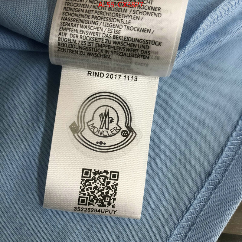 Clothing-Moncler buy high-quality fake ID: CX3827 $: 55USD