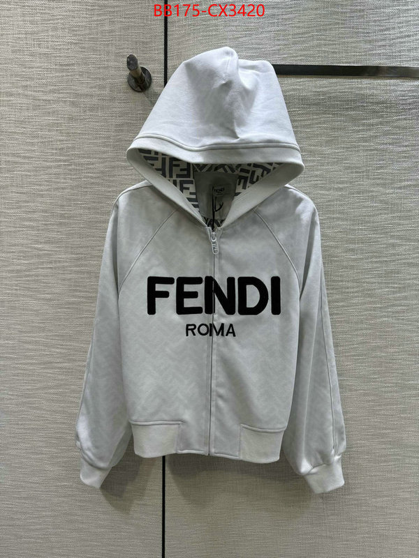 Clothing-Fendi what is a counter quality ID: CX3420 $: 175USD