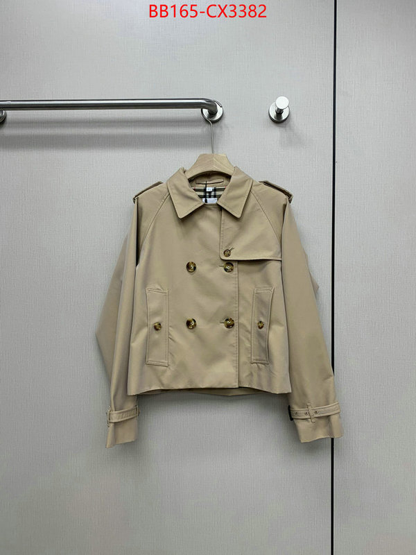 Clothing-Burberry shop the best high quality ID: CX3382 $: 165USD