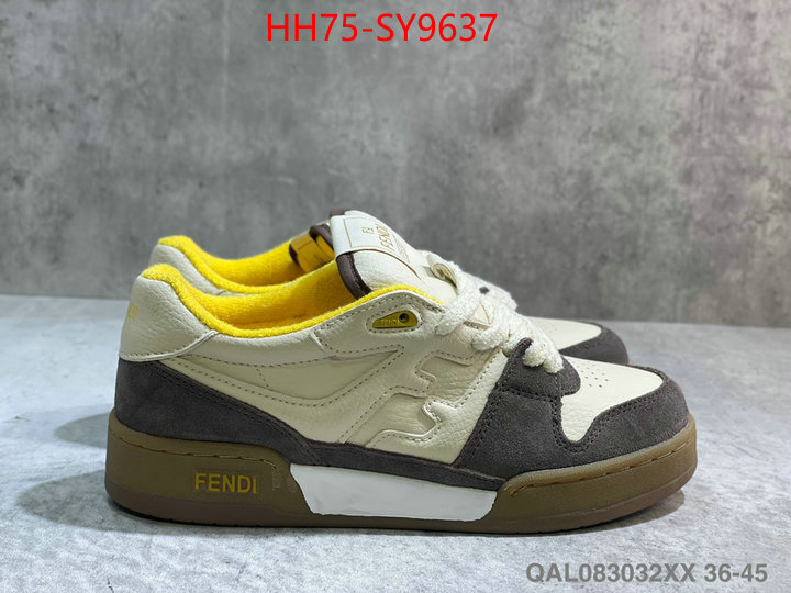 Men Shoes-Fendi best luxury replica ID: SY9637 $: 75USD