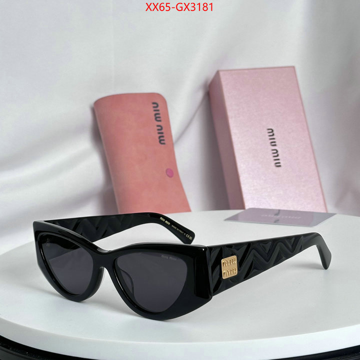 Glasses-Miu Miu buy first copy replica ID: GX3181 $: 65USD