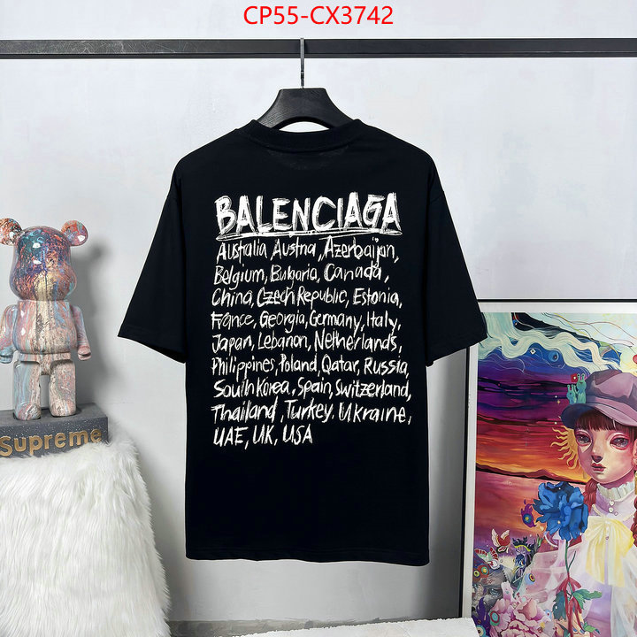 Clothing-Balenciaga outlet sale store ID: CX3742 $: 55USD