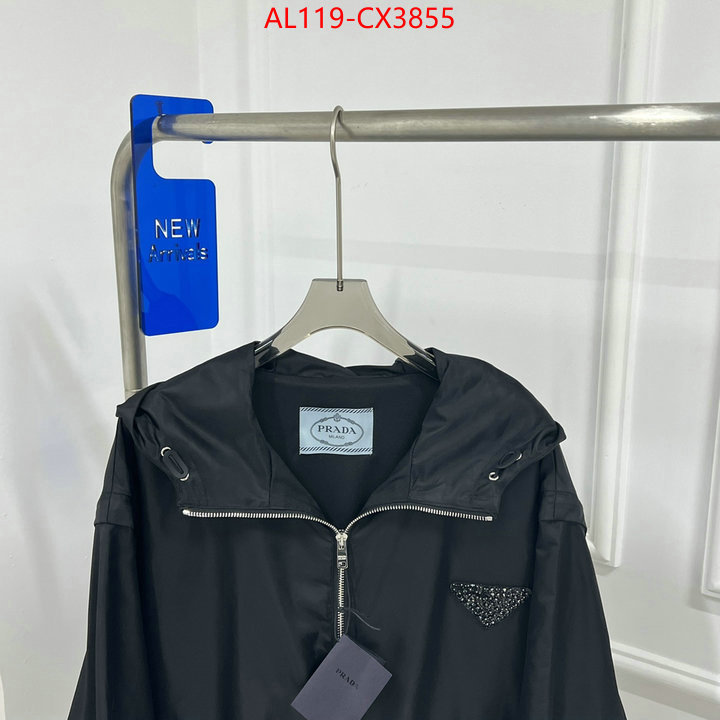 Clothing-Prada best replica quality ID: CX3855 $: 119USD