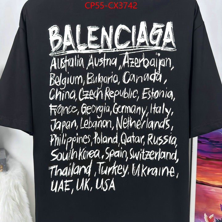 Clothing-Balenciaga outlet sale store ID: CX3742 $: 55USD