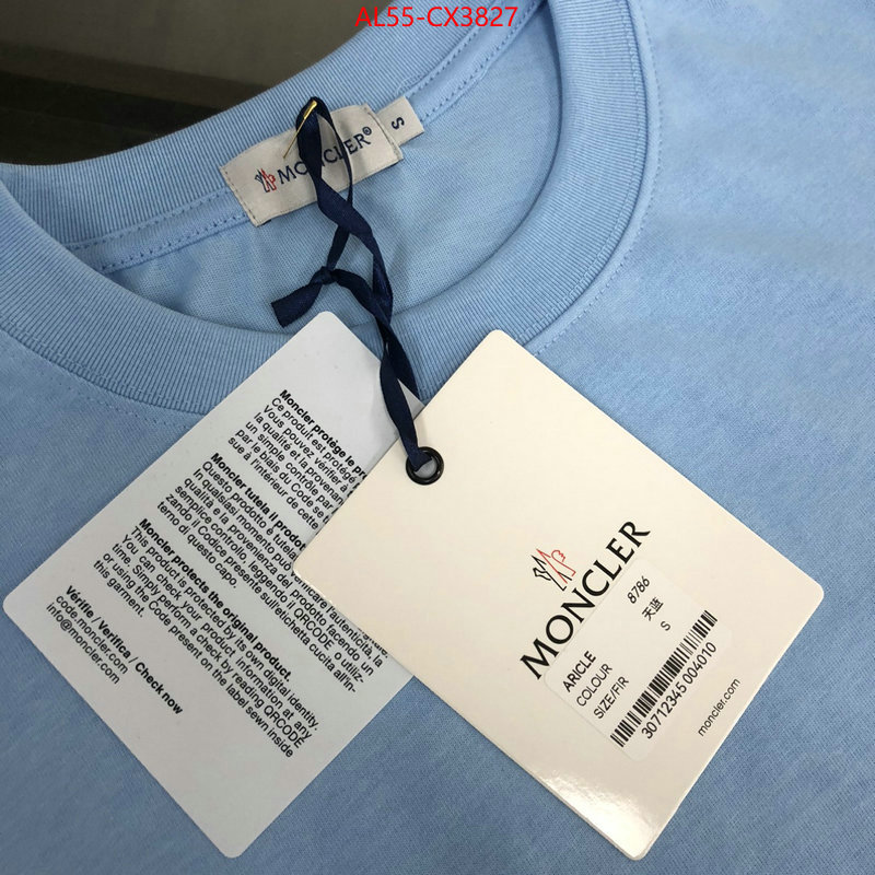 Clothing-Moncler buy high-quality fake ID: CX3827 $: 55USD