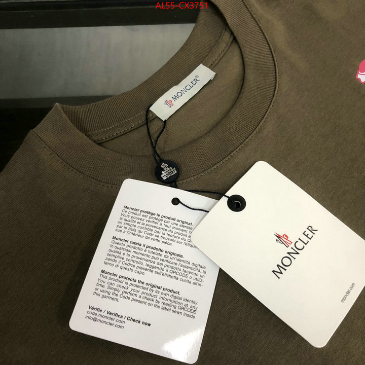 Clothing-Moncler shop cheap high quality 1:1 replica ID: CX3751 $: 55USD