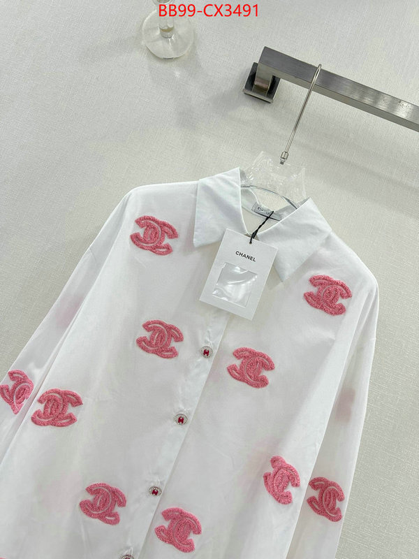 Clothing-Chanel we provide top cheap aaaaa ID: CX3491 $: 99USD