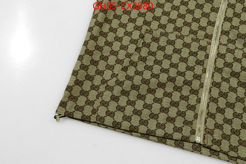 Clothing-Gucci designer replica ID: CX3980 $: 85USD