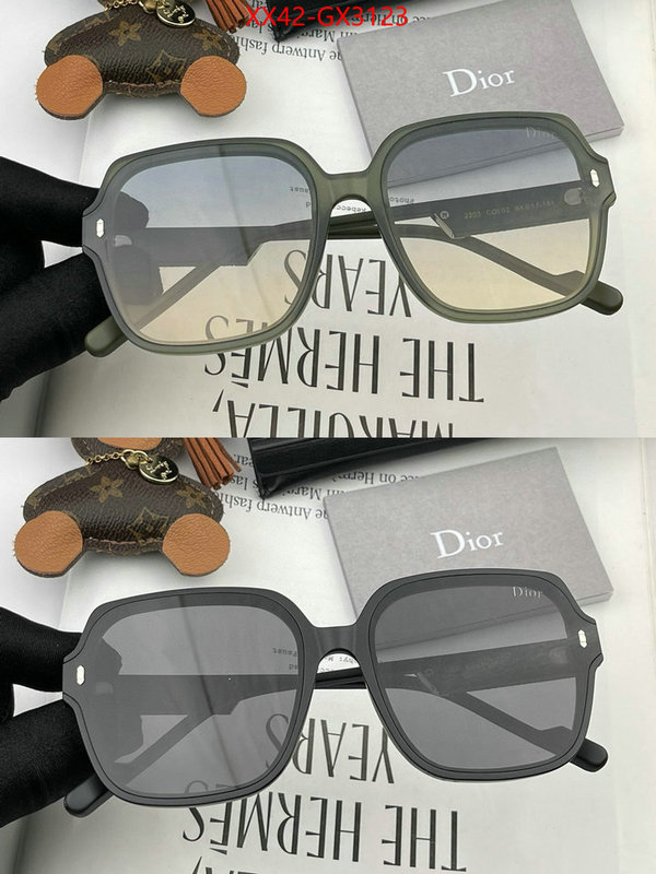 Glasses-Dior perfect quality designer replica ID: GX3123 $: 42USD