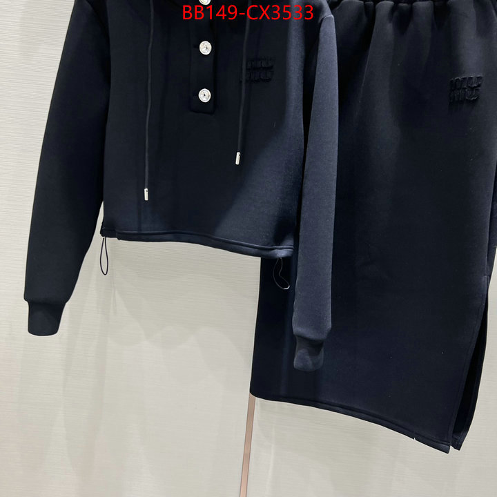 Clothing-MIU MIU shop designer replica ID: CX3533 $: 149USD