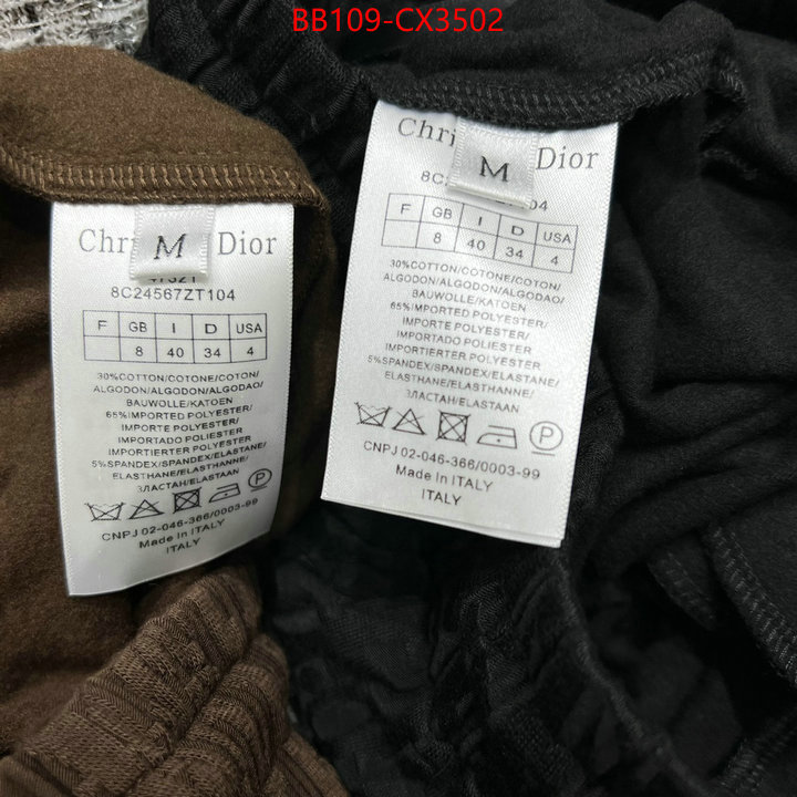 Clothing-Dior replica sale online ID: CX3502 $: 109USD