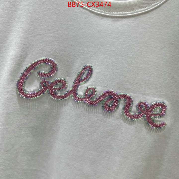 Clothing-Celine where can i buy the best quality ID: CX3474 $: 75USD