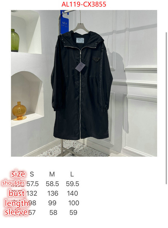 Clothing-Prada best replica quality ID: CX3855 $: 119USD