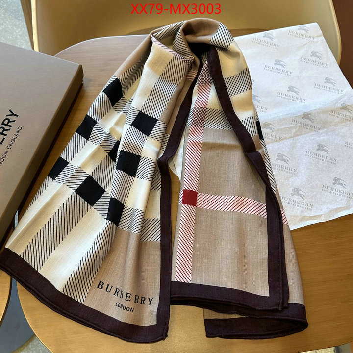 Scarf-Burberry where can i find ID: MX3003 $: 79USD