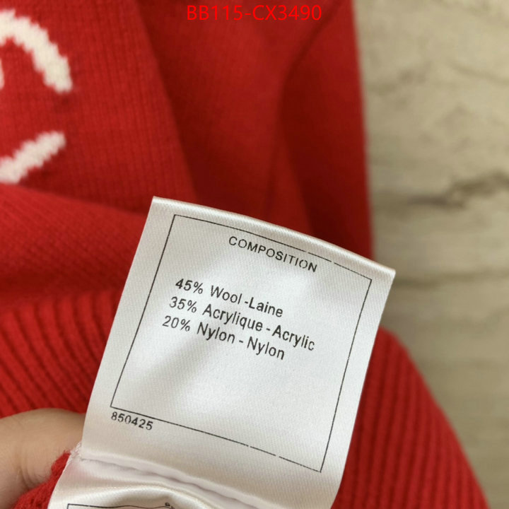 Clothing-Chanel what is a counter quality ID: CX3490 $: 115USD