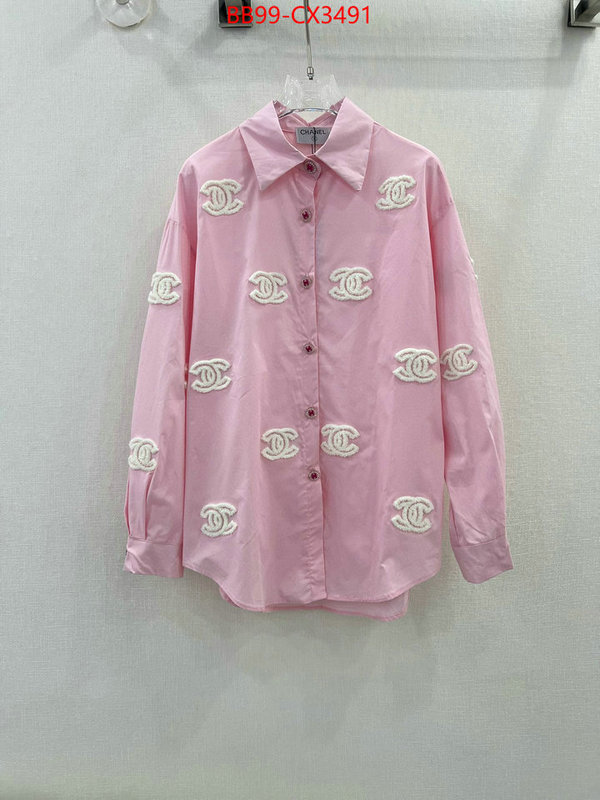 Clothing-Chanel we provide top cheap aaaaa ID: CX3491 $: 99USD