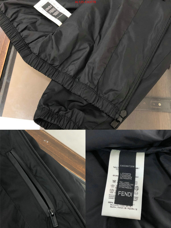 Clothing-Fendi fake designer ID: CX3778 $: 125USD